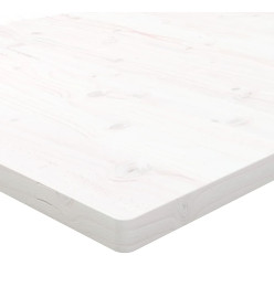 Dessus de bureau blanc 100x60x2,5 cm bois massif de pin