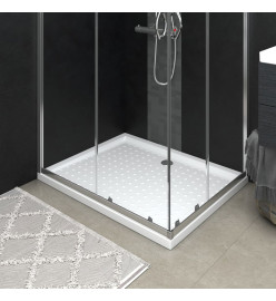 Receveur de douche avec picots Blanc 80x100x4 cm ABS