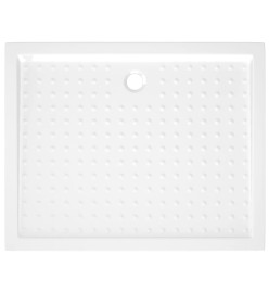 Receveur de douche avec picots Blanc 80x100x4 cm ABS