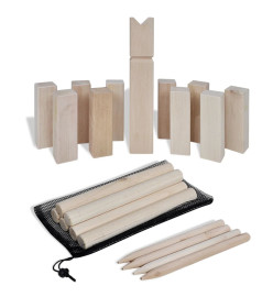 Kit de jeu Kubb en bois