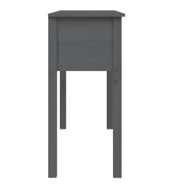 Table console Gris 100x35x75 cm Bois massif de pin