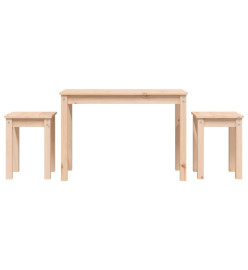 Tables gigognes 3 pcs Bois de pin massif