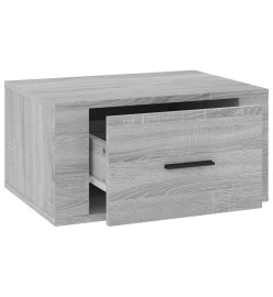 Table de chevet murale Sonoma gris 50x36x25 cm