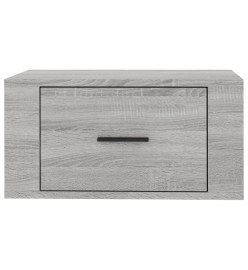 Table de chevet murale Sonoma gris 50x36x25 cm