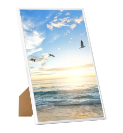 Collage de cadres photo 3 pcs de table Blanc 15x21 cm MDF