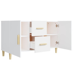 Buffet blanc 100x36x60 cm bois d'ingénierie