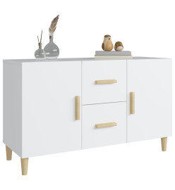 Buffet blanc 100x36x60 cm bois d'ingénierie