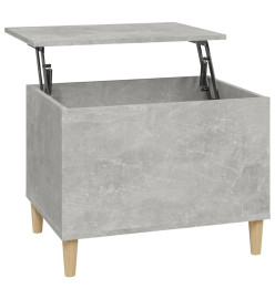 Table basse Gris béton 60x44,5x45 cm Bois d'ingénierie