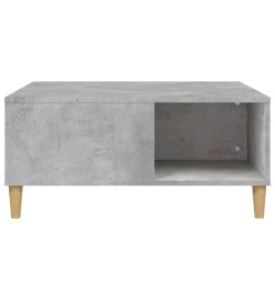 Table basse gris béton 80x80x36,5 cm bois d'ingénierie