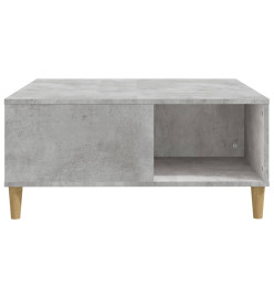 Table basse gris béton 80x80x36,5 cm bois d'ingénierie