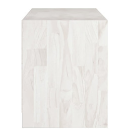 Meuble TV Blanc 104x33x41 cm Bois de pin massif