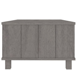 Table basse HAMAR Gris clair 100x55x35 cm Bois massif de pin