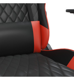 Chaise de jeu Noir et rouge Similicuir