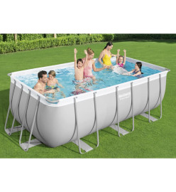 Bestway Ensemble de piscine en acier rectangulaire 412x201x122 cm