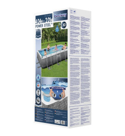 Bestway Ensemble de piscine Power Steel 404x201x100 cm