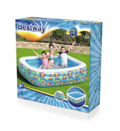 Bestway Piscine gonflable pour enfants Bleu 229x152x56 cm