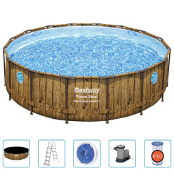 Bestway Ensemble de piscine Power Steel 488x122 cm