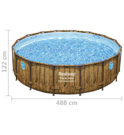 Bestway Ensemble de piscine Power Steel 488x122 cm