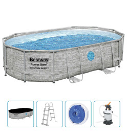 Bestway Ensemble de piscine Power Steel 488x305x107 cm