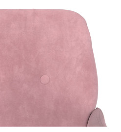 Fauteuil Rose 62x79x79 cm Velours