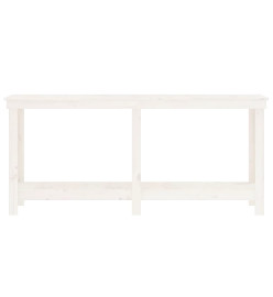 Banc de travail Blanc 180x50x80 cm Bois de pin massif