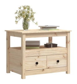 Table basse 71x49x55 cm Bois massif de pin