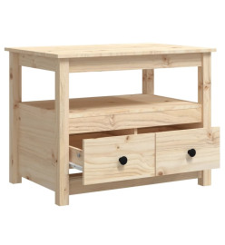 Table basse 71x49x55 cm Bois massif de pin