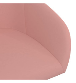 Chaise pivotante de salle à manger Rose Velours