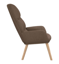 Chaise de relaxation Taupe Tissu