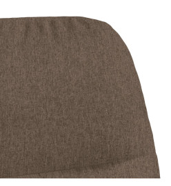 Chaise de relaxation Taupe Tissu