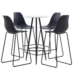 Ensemble de bar 5 pcs Plastique Noir