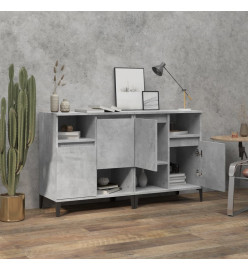 Buffets 2 pcs gris béton 60x35x70 cm bois d'ingénierie