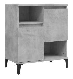 Buffets 2 pcs gris béton 60x35x70 cm bois d'ingénierie