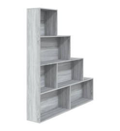 Armoire à livres Sonoma gris 155x24x160 cm