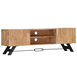 Meuble TV 140 x 30 x 45 cm Bois d'acacia massif