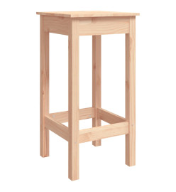 Tabourets de bar 2 pcs 40x40x78 cm bois massif de pin