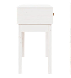 Table console Blanc 76,5x40x75 cm Bois massif de pin