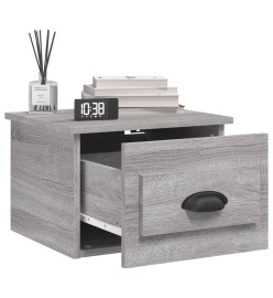 Tables de chevet murales 2 pcs sonoma gris 41,5x36x28 cm