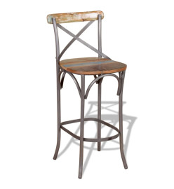 Tabouret de bar Bois de récupération massif