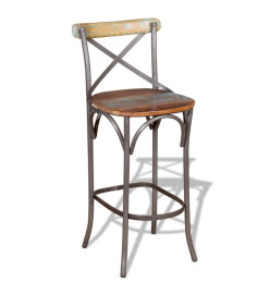 Tabouret de bar Bois de récupération massif