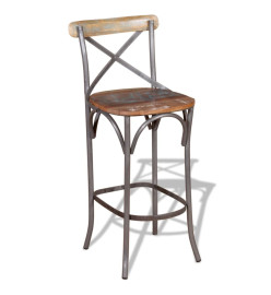 Tabouret de bar Bois de récupération massif