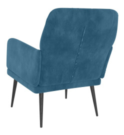 Fauteuil Bleu 62x79x79 cm Velours