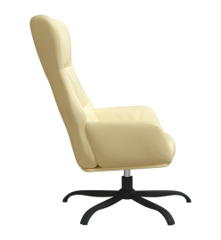 Fauteuil inclinable Crème Similicuir