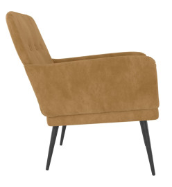 Fauteuil Marron 62x79x79 cm Velours