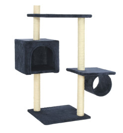 Arbre à chat avec griffoirs en sisal 260 cm Bleu foncé