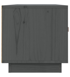 Meuble TV Gris 80x34x35 cm Bois de pin massif