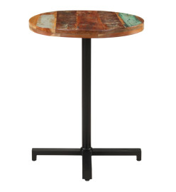 Table de bistro Ronde Ø60x75 cm Bois de récupération massif