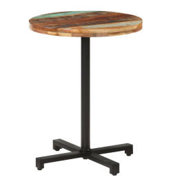 Table de bistro Ronde Ø60x75 cm Bois de récupération massif