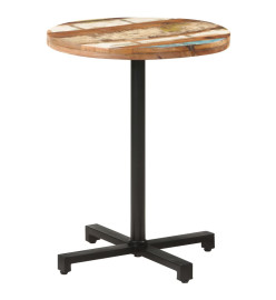 Table de bistro Ronde Ø60x75 cm Bois de récupération massif