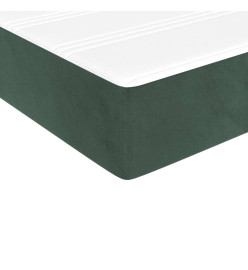 Matelas de lit à ressorts ensachés Vert foncé 140x200x20 cm